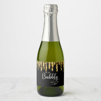 Mini Sparkling Wine Bottle Labels. Sparkling Wine Label