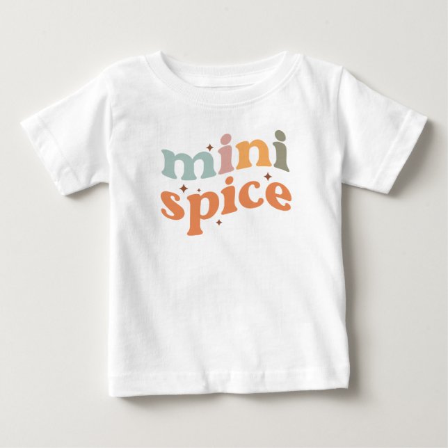 Mini Spice | Cute Fall Family Baby T-Shirt (Front)