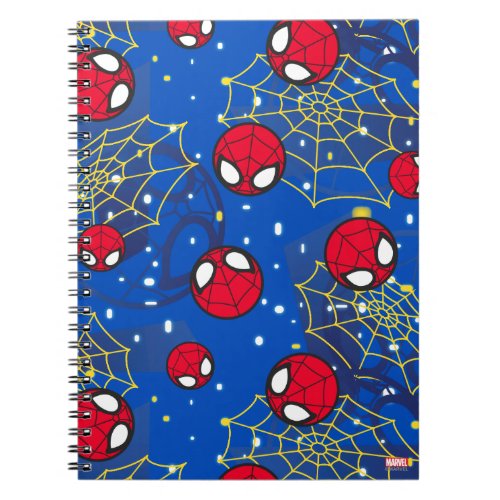 Mini Spider_Man and Web Pattern Notebook