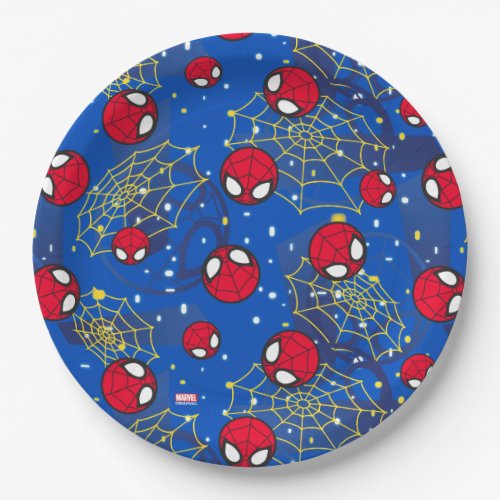 Mini Spider_Man and Web Pattern Paper Plates