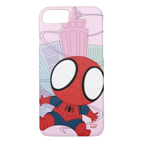 Mini Spider_Man  City Graphic iPhone 87 Case