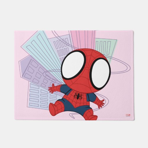 Mini Spider_Man  City Graphic Doormat