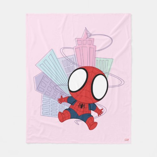 Mini Spider_Man  City Graphic Fleece Blanket