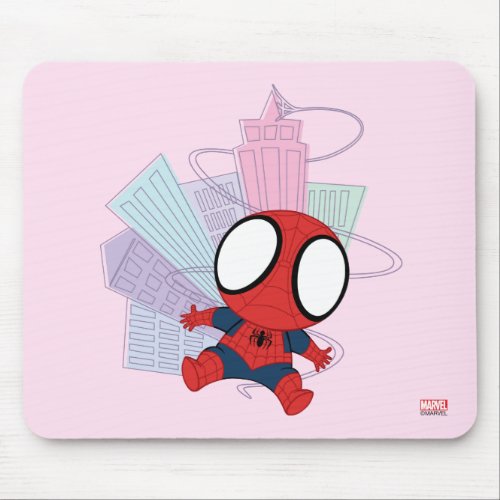 Mini Spider_Man  City Graphic Mouse Pad