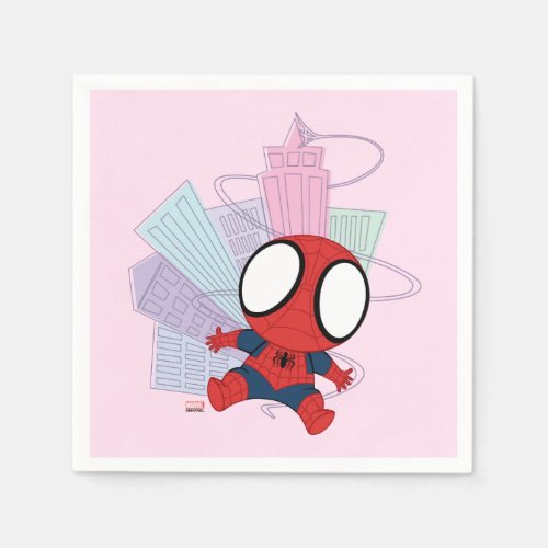 Mini Spider_Man  City Graphic Napkins