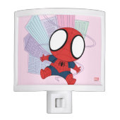 Mini Spider-Man & City Graphic Night Light (Front)