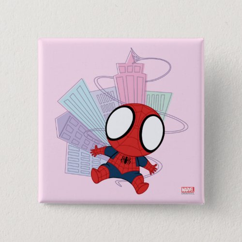 Mini Spider_Man  City Graphic Pinback Button