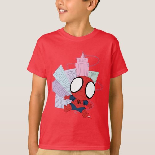 Mini Spider_Man  City Graphic T_Shirt