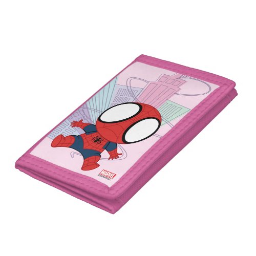Mini Spider_Man  City Graphic Tri_fold Wallet