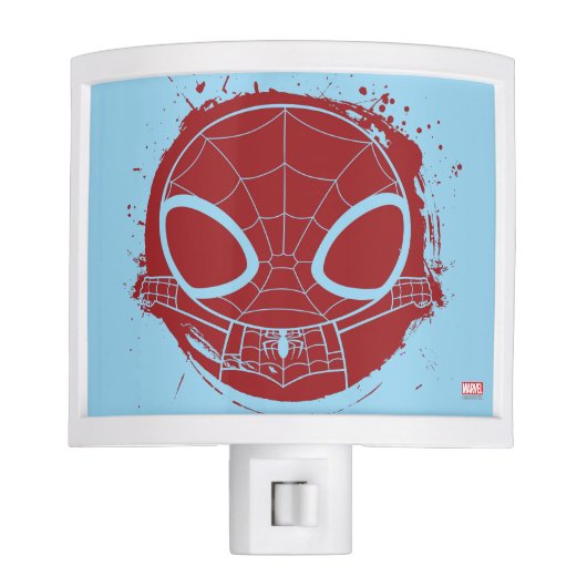Mini Spider-Man Grunge Graphic Night Light (Front)
