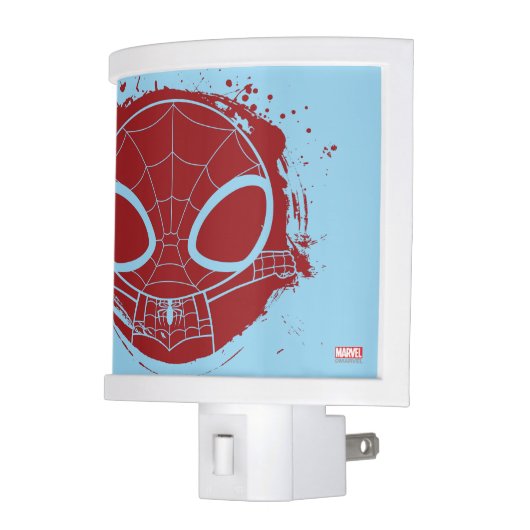 Mini Spider-Man Grunge Graphic Night Light (Left)