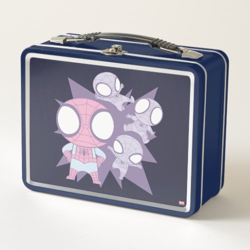 Mini Spider_Man Poses Metal Lunch Box