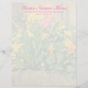 Mini Springtime Garden Letterhead