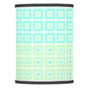 Mini Squares In Squares Mint Spearmint Lamp Shade