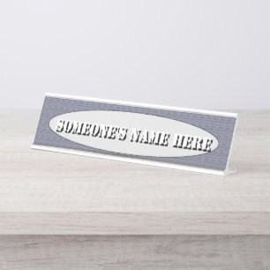 Mini Stone Tiles by Kenneth Yoncich Desk Name Plate