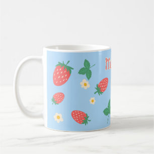 Mini Strawberry Blossom Personalized Mug