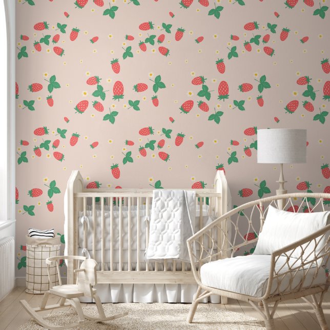 Mini Strawberry Blossom Wallpaper (Kids)