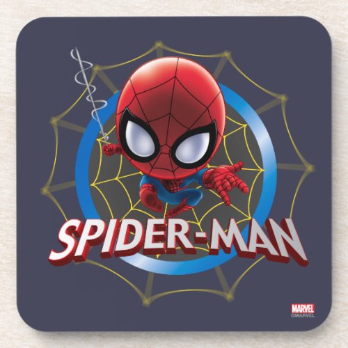 Mini Stylized Spider_Man in Web Coaster