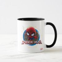 Mini Stylized Spider-Man in Web Mug