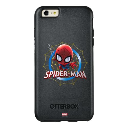 Mini Stylized Spider_Man in Web OtterBox iPhone 66s Plus Case