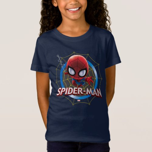 Mini Stylized Spider_Man in Web T_Shirt