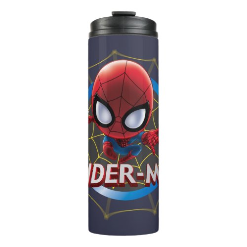 Mini Stylized Spider_Man in Web Thermal Tumbler