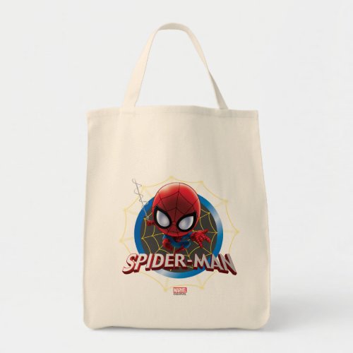 Mini Stylized Spider_Man in Web Tote Bag