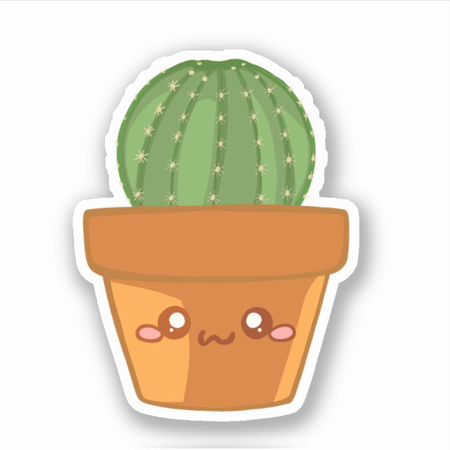 Mini Succulent Arrangement Sticker (Front)