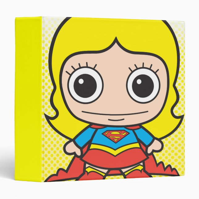 Mini Supergirl 3 Ring Binder (Front/Spine)