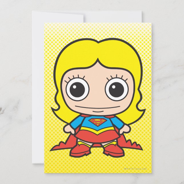 Mini Supergirl Invitation (Front)