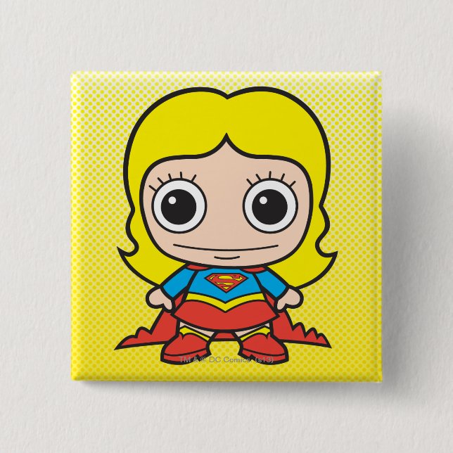 Mini Supergirl Pinback Button (Front)