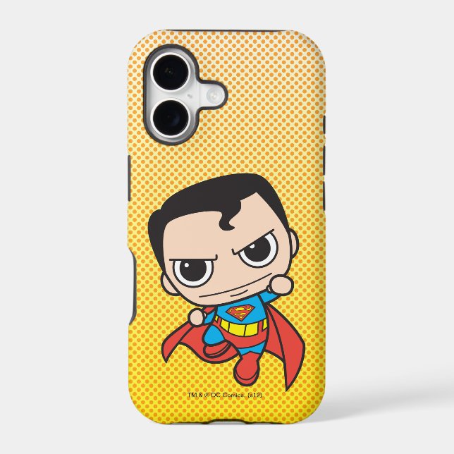 Mini Superman Flying Iphone Case (Back)
