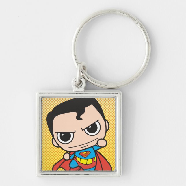Mini Superman Flying Keychain (Front)