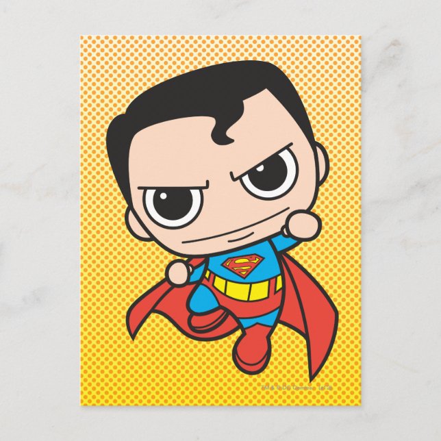 Mini Superman Flying Postcard (Front)