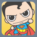 Mini Superman Flying Square Sticker