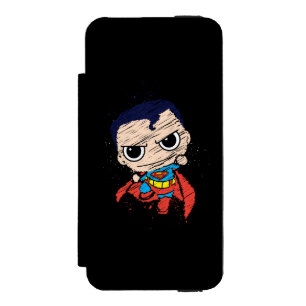 Mini Superman Sketch - Flying Wallet Case For iPhone SE/5/5s