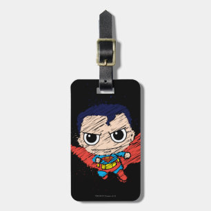 Mini Superman Sketch Luggage Tag