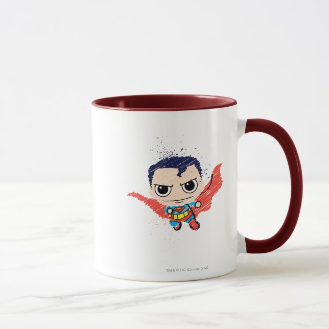 Mini Superman Sketch Mug (Right)