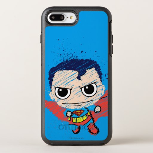 Mini Superman Sketch OtterBox Symmetry iPhone 8 Plus/7 Plus Case