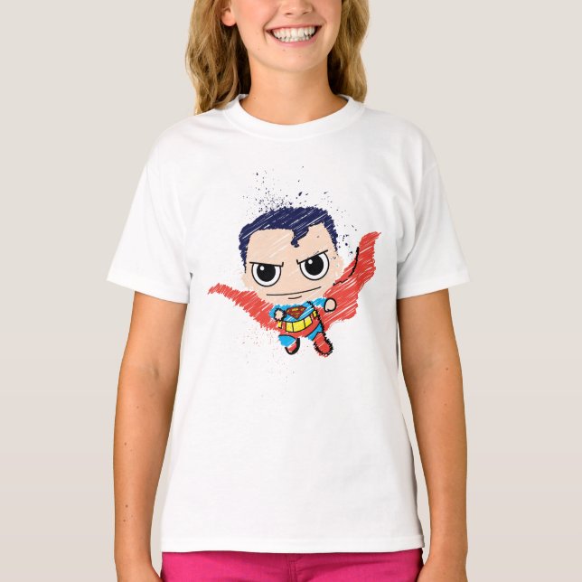 Mini Superman Sketch T-Shirt (Front)