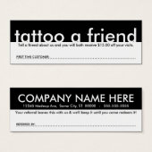 mini tattoo a friend (Front & Back)