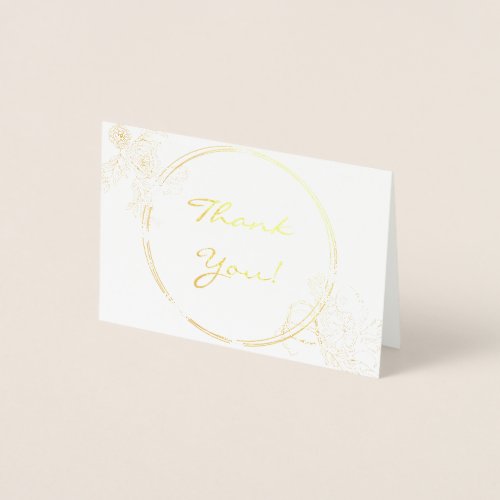 Mini Thank You Foil Card