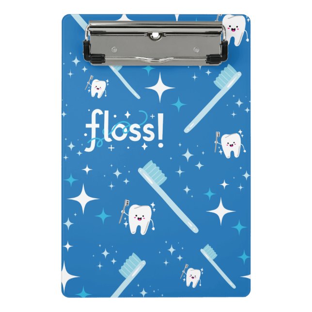Mini tooth clipboard, Gift for Dental Hygienist Mini Clipboard (Front)