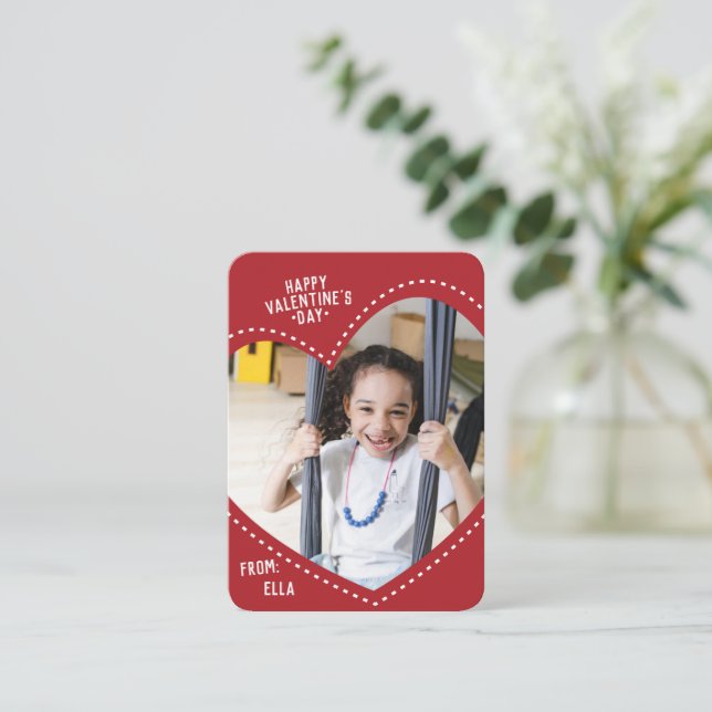 Mini Valentine | Full Heart Note Card (Standing Front)