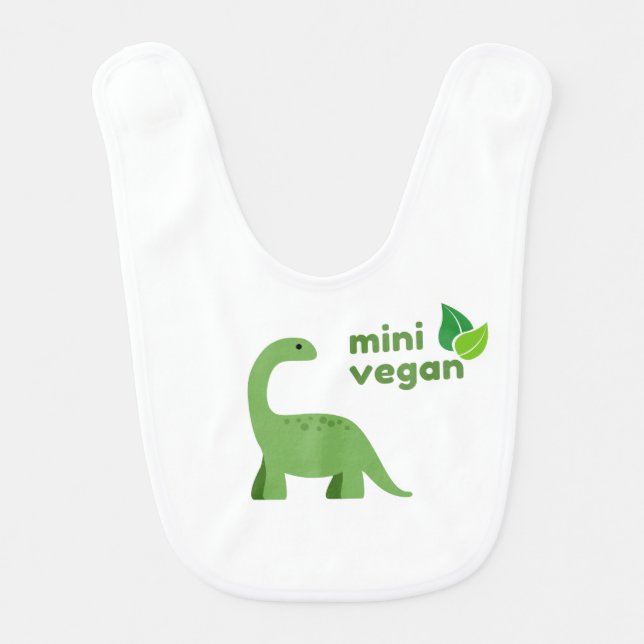 Mini vegan baby bib (Front)