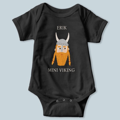 Mini Viking Personalized Baby Bodysuit