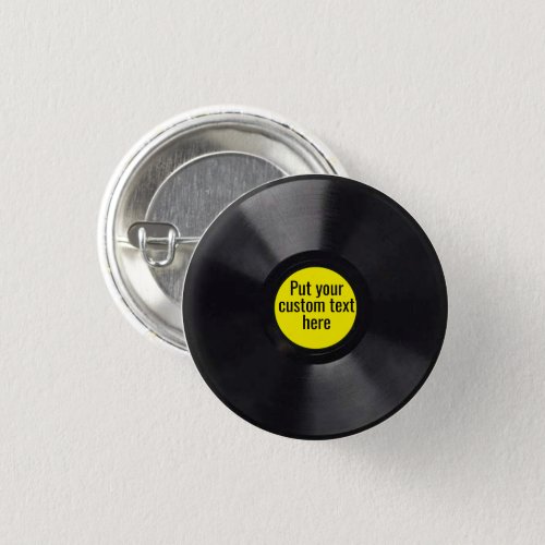 Mini Vinyl LP Button