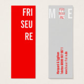 Mini Visitenkarten Friseur (Front & Back)