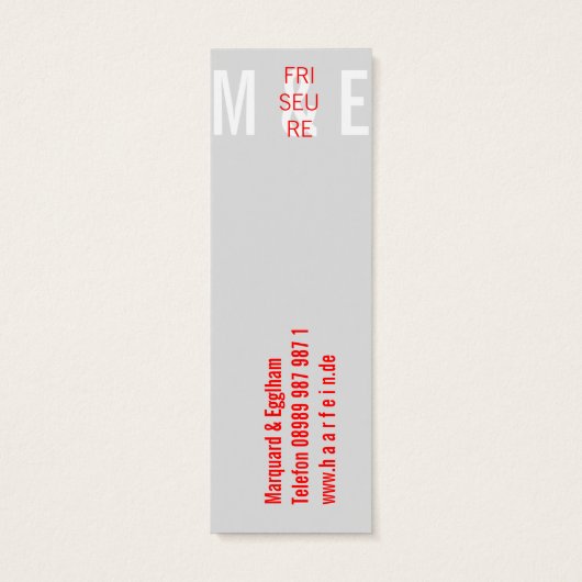 Mini Visitenkarten Friseur (Back)