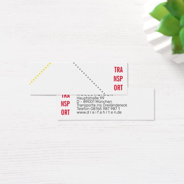 Mini Visitenkarten für Kurierfahrer  (Desk)